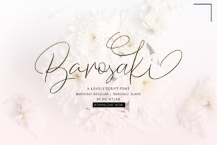 Barosaki Font Review: A Handwritten Script for Editorial Elegance