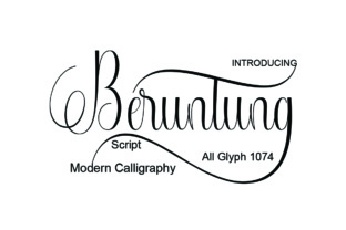 Beruntung Font: A Beautiful Script for Handmade and Special Event Designs