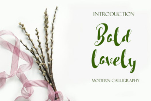 Bold Lovely: A Modern Calligraphy Typeface for Editorial Design