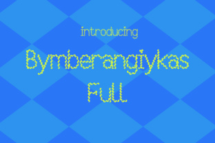 Bymberangiykas Full: A Decorative Font for Creative Product Makers