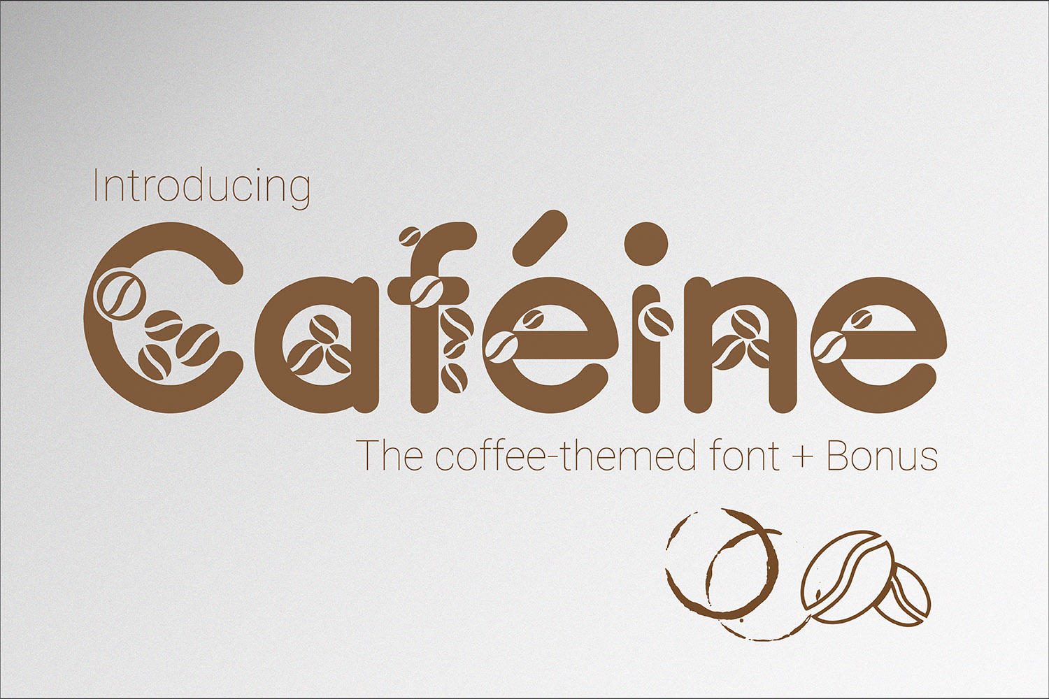 Caféine Font for Coffee-Themed Campaigns and Branding