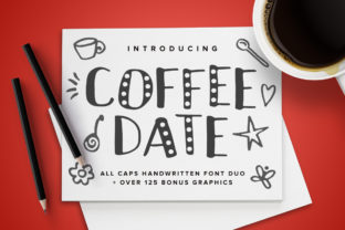 Coffee Date Font: A Cutesy Handwritten Typeface for Coffee-Themed Campaigns