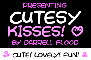 Cutesy Kisses Font for Heartfelt Branding Projects