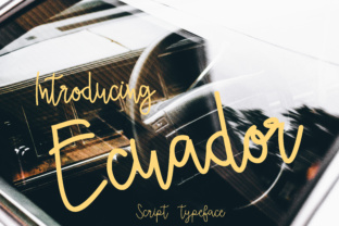 Ecuador Script Font for Modern Web Design