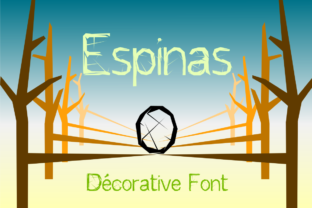 Espinas Font: A Decorative Typeface for Themed Designs