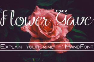 Flower Grave Font for Modern Web Design and Branding