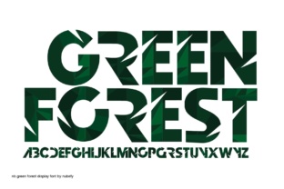 Green Forest Font: A Display Typeface for Dynamic Campaigns