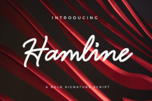 Hamline: A Bold Signature Script Font for Editorial Design