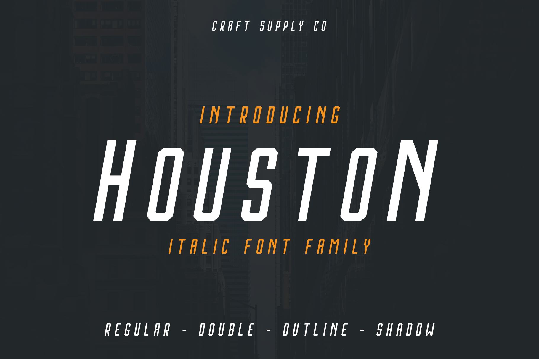 Houston Italic: A Bold Font for Modern Web Design