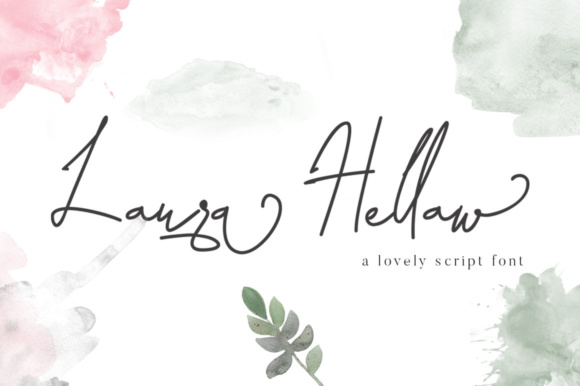 Laura Hellaw Script Font for Editorial Design