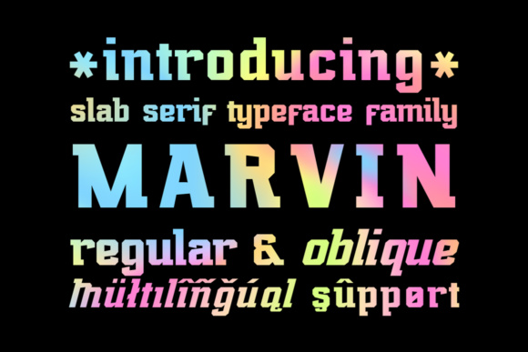 Marvin Regular: A Slab Serif Font for Modern Editorial Design