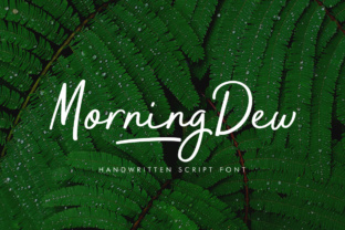 Morning Dew Font for Poetic Typography
