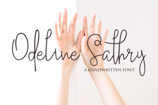 Odeline Sathry: A Handwritten Font for Editorial Elegance