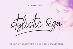 The Stylistic Sign: A Feminine Handwritten Font for Makers and Designers