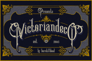 Victoriandeco Font: A Victorian Typeface for Creative Makers