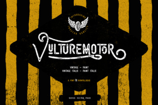 Vulturemotor Font for Editorial Design and Stylish Publications